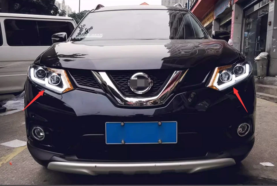 ABS Plastic Exterior Front LED headlight assembly For Nissan X-TRAIL 2014-2016 - Image 1 of 4