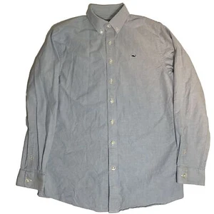 Boy’s Vineyard Vines Long Sleeve whale Blue button Shirt - Size XL - Picture 1 of 3
