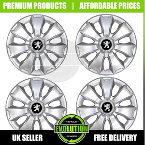 16" WHEEL TRIMS HUB CAPS COVERS TO FIT PEUGEOT EXPERT 2008-2025 - Picture 1 of 3