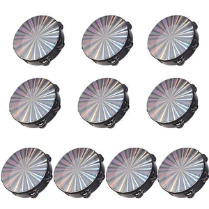 10PCS 8" Radiant Tambourine Wood Hand Held Tamborine Drum W/ Double Row Jingles - Picture 1 of 9