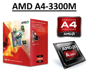 AMD A4-3300M Dual Core Processor 1.9 - 2.5 GHz, Socket FS1, 35W CPU  - Picture 1 of 4