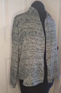 Blusa vintage 100% seta Jones New York taglia 16 bottoni manica lunga usata - Foto 1 di 10