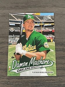 1997 Fleer Ultra Platinum Medallion Damon Mashore #P113 Oakland Athletics /250