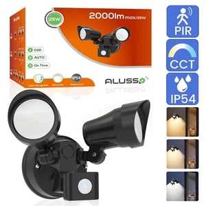 2000lm PIR LED Proyector Lámpara Exterior con Detector de Movimiento 3CCT Lámpara de Pared - Imagen 1 de 12
