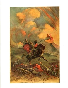 Frank Frazetta Art Print - THE MAD KING Peacock Press / Bantam Books 1977 - Picture 1 of 1