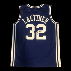 Christian Laettner Autographed “The Shot” Jersey w/ COA - JSA Witnessed WB388054 - Picture 1 of 7