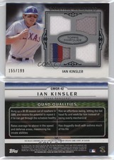 2011 Topps Marquee Gametime Mementos Quad Relics /199 Ian Kinsler #GMQR-42