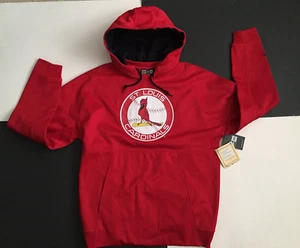 NWT MLB St Louis Cardinals New Era Cooperstown Collection hoody Red Sz L - Picture 1 of 6