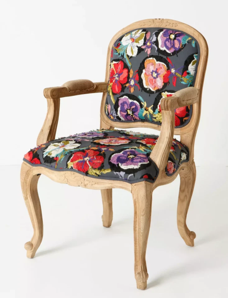 Silla Anthropologie, Flora Dora, Grafton (totalmente nueva) Foto 1 de 4