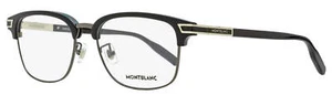 Montblanc Rectangular Eyeglasses MB0043O 005 Black/Gunmetal 55mm 0043 - Picture 1 of 2