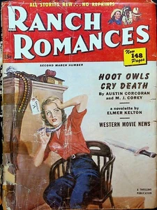 Ranch Romances Pulp 2nd March 1952 Jimmy Stewart Maureen O'Hara Peter Lawford - Picture 1 of 4