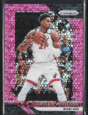 2018-19 Panini Prizm Hassan Whiteside #196 Pink Fast Break Prizm /50 Miami Heat - Image 1 of 2