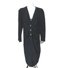Vintage Bergdorf Goodman on the Plaza NY Womens Dress Black Drapey Dress No size