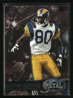 Isaac Bruce 1997 Metal Universe #110  Football Card - Image 1 of 2