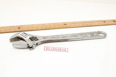 Llave ajustable Blue-Point 8" acero aleación EE. UU. daños en la rueda del pulgar funciona Foto 1 de 4