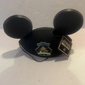 Run Disney Mickey Mouse Ears Kids Youth Black Star Wars 2016 Hat Yoda New - Picture 1 of 6