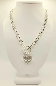 Gargantilla ajustable GUESS para mujer con logotipo de palanca 18" - Imagen 1 de 6
