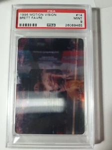 1996 Motion Vision Brett Favre card #14 graded PSA 9 POP 6 - Picture 1 of 2