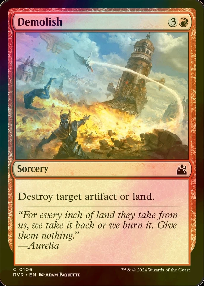 MTG FOIL Demolish English RVR - Image 1 of 1
