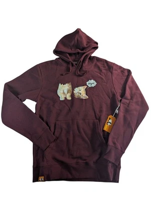 Enjoi Skateboard Para hombres Pequeño Gatito Decapitado Pullover Sudadera con Capucha Sudadera Merlot Foto 1 de 4