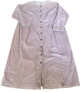Vestido largo con botones Jill de pana lavanda a media pantorrilla talla 3X para mujer - Imagen 1 de 5
