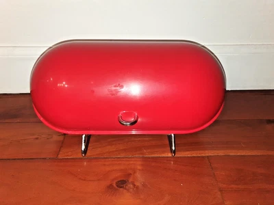 Westco red breadboy bread bin breadbin - Image 1 of 4