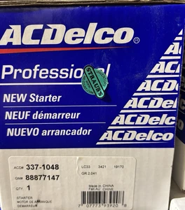 ACDelco 337-1048 Starter Motor 92-13 Ford Lincoln Mercury Models GM 88877147 - Picture 1 of 3