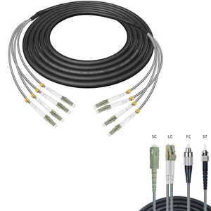 1M~20M 4 Strand MM OM3 7mm Fiber Optic Outdoor Cable with FC/SC/ST/LC Connector - Afbeelding 1 van 15