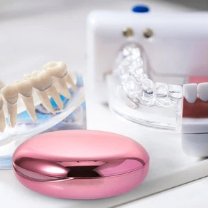 Estuche de baño para dentaduras postizas contenedor de almacenamiento de dentaduras retenedor estuche de limpieza - Imagen 1 de 12