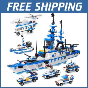 City Police Boat Building Set for Kids 6-12 - Picture 1 of 11