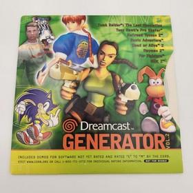 Dreamcast Generator vol 2 - Sega Dreamcast - Complete, Tested, Works, Authentic 