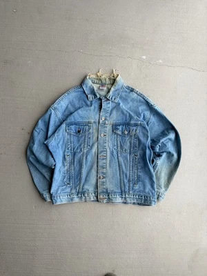 Сделано в США винтажный 80-х джинсовой ткани Чикаго назад вышивка большой логотип - Изображение 1 из 4