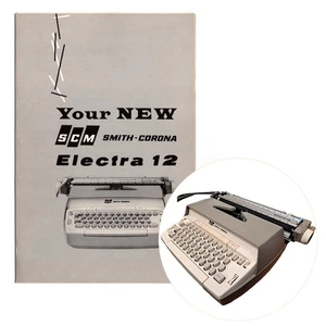 Smith Corona Electra 12 Typewriter Instruction Manual User Repro SCM Electric - Picture 1 of 2