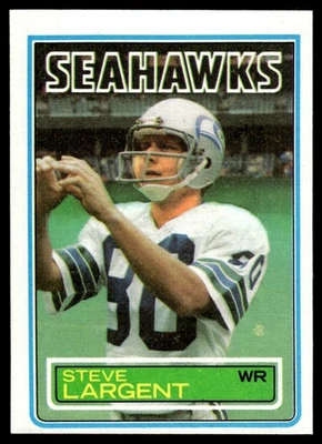 1983 Topps Steve Largent Seattle Seahawks #389 - Image 1 of 2