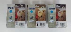 Epson T0612 inchiostro ciano originale stampante X3 - orsacchiotto sigillato - Foto 1 di 2