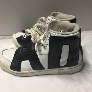 Adidias Jeremy Scott JS Letters Q34114 Sneaker Mens US Sz 8 Black/White - Picture 1 of 12