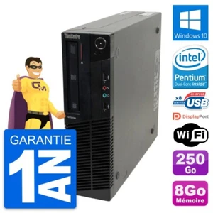 PC Lenovo ThinkCentre M82 SFF Intel G630 RAM 8Go Disque 250Go Windows 10 Wifi - Photo 1/3