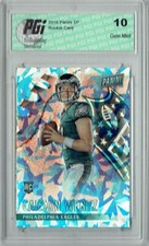 Carson Wentz 2016 Panini #54 Cracked Ice, 25 Made Rookie Card PGI 10