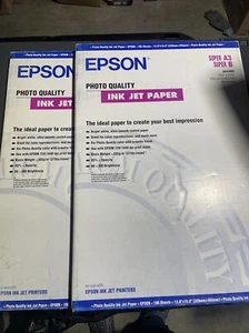 Über 120 BLATT EPSON SUPER A3/SUPER B 13 X 19" FOTOQUALITÄT WEISS matt PAPIER - Bild 1 von 1