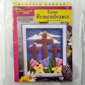 The Needlecraft Shop Plastic Canvas Kit Easter Remembrance 7ct Cross NOS Sealed - Picture 1 of 13