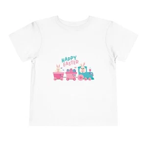 Cute Toddler Easter Tee, Happy Easter Bunny Shirt, Kids Spring Outfit, Toddler - Picture 1 of 73