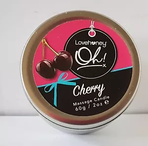 BN Lovehoney Oh! Cherry Massage Candle 60g - Picture 1 of 4