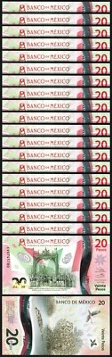México 20 Pesos 2022, UNC, LOTE 20 Piezas, Polímero, Conmemorativo, P-Nueva Fecha Foto 1 de 4