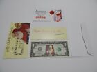 Santa Claus $1 Dollar Bill Real U.S. Circulated Money Yellow Card & Envelope.