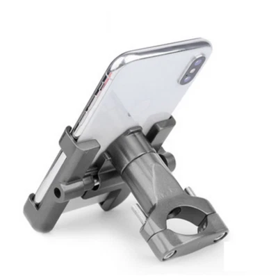 Titanium CNC Motorcycle Bike Handlebar Cell Phone Holder For 3.5in-6.5in Phone - Image 1 of 4