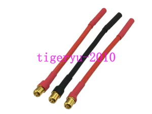 3pcs ESC 6.5mm Bullet Male to 4mm Female 12AWG 10CM Wire Motor Brushless Castle - Picture 1 of 4