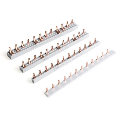 GEYA Copper Busbar Circuit Breaker Connector 63A 230/415V 1/2/3/4P Pin/Fork Type - Image 1 of 4