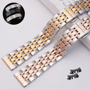 Edelstahl Armband Band Uhrenarmband Metall Uhrband 12 16 17 18 19 20 21 22 24mm - Bild 1 von 25