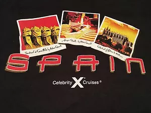 Celebrity Cruises SPANIEN Grafik-T-Shirt für Erwachsene - schwarz - Größe L - Bild 1 von 4