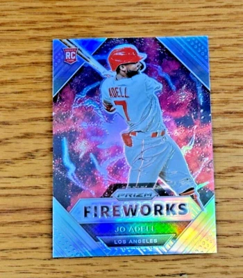 JO ADELL 2021 Panini Prizm #FW9 Rookie RC Fireworks Silver Prizm - Image 1 of 2